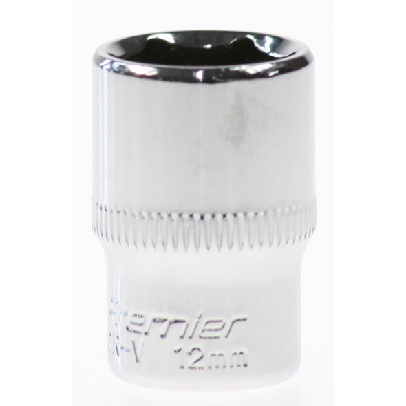 Sealey Socket 1/4"dr 12mm (mirror finish)
