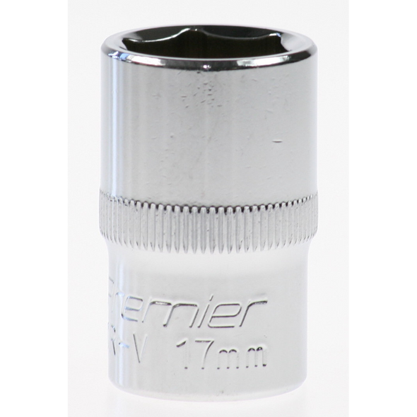 Sealey Socket 1/2"dr 17mm (mirror finish)