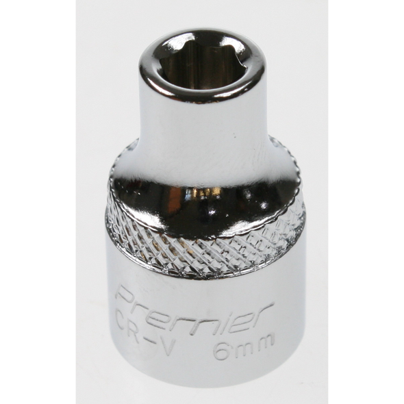 Sealey Socket 3/8"dr 6mm (6pt)