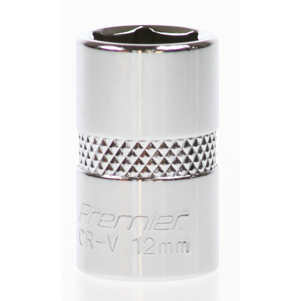 Sealey Socket 3/8"dr 12mm (6pt)