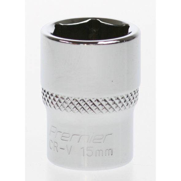 Sealey Socket 3/8"dr 15mm (6pt)