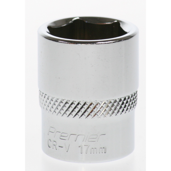 Sealey Socket 3/8"dr 17mm (6pt)