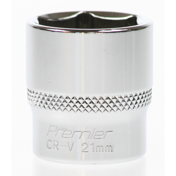 Sealey Socket 3/8"dr 21mm (6pt)