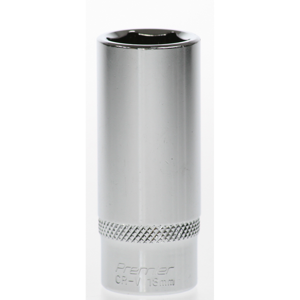 Sealey Socket 3/8"dr 18mm 'deep' (6pt)