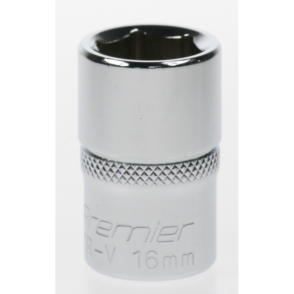 Sealey Socket 1/2"dr 16mm (6pt)