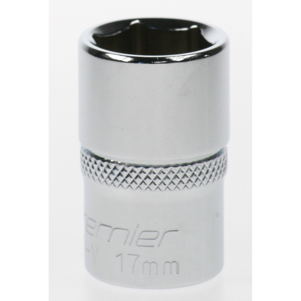 Sealey Socket 1/2"dr 17mm (6pt)