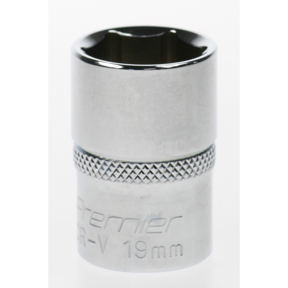 Sealey Socket 1/2"dr 19mm (6pt)