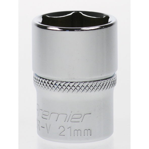Sealey Socket 1/2"dr 21mm (6pt)