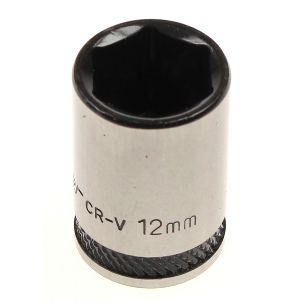 Sealey Socket 1/4"dr 12mm (6pt) 'black series'