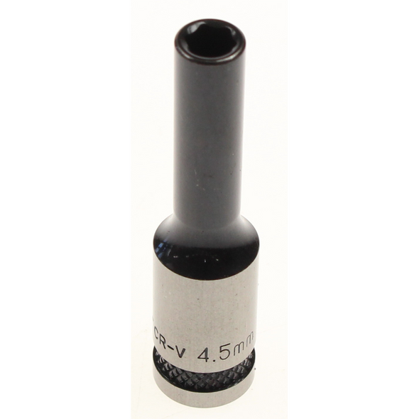 Sealey Socket 1/4"dr 4.5mm (6pt) deep 'black series'