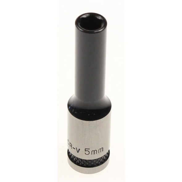 Sealey Socket 1/4"dr 5mm (6pt) deep 'black series'