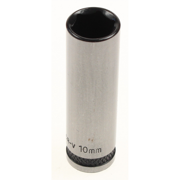 Sealey Socket 1/4"dr 10mm (6pt) deep 'black series'