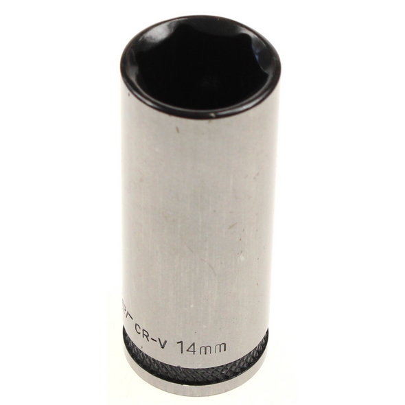 Sealey Socket 1/4"dr 14mm (6pt) deep 'black series'