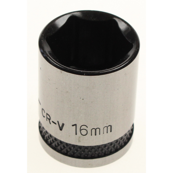 Sealey Socket 3/8"dr 16mm (6pt) 'black series'