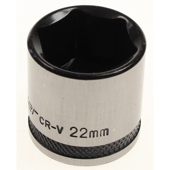 Sealey Socket 3/8"dr 22mm (6pt) 'black series'