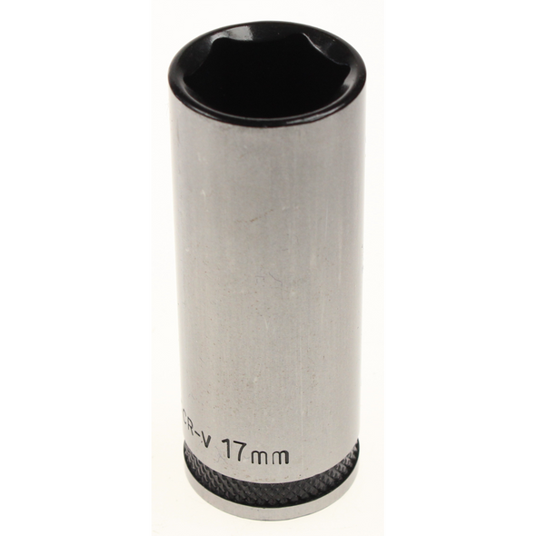 Sealey Socket 3/8"dr 17mm deep (6pt) 'black series'