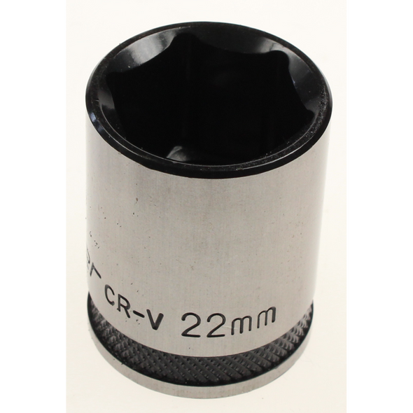 Sealey Socket 1/2"dr 22mm (6pt) 'black series'
