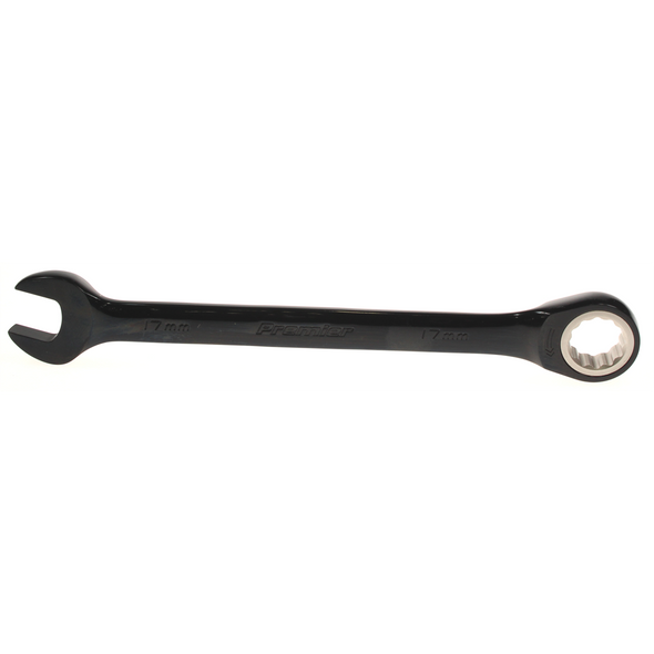 Sealey Combination ratchet spanner 17mm black