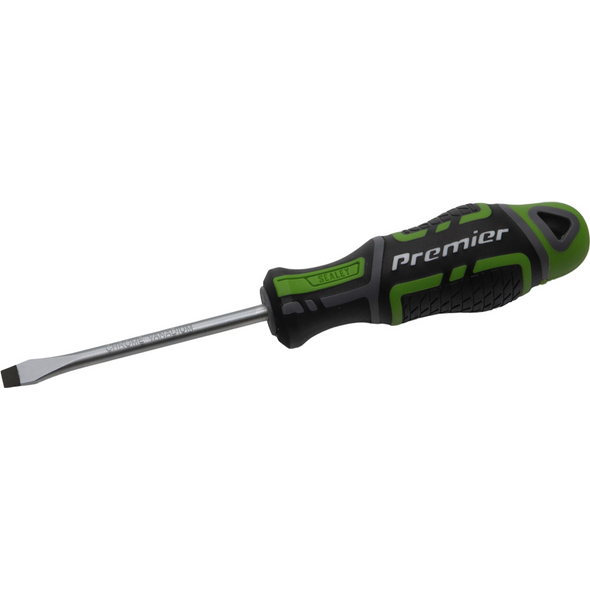 Sealey Screwdriver Slotted 5.5 x 75mm GripMAX 'Hi-Vis'