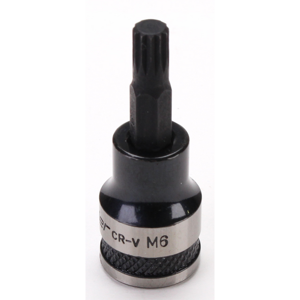 Sealey Spline Socket Bit 3/8"Sq Drive M6 (Black Series)