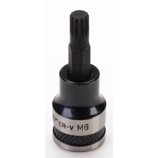 Sealey Spline Socket Bit 3/8"Sq Drive M6 (Black Series)