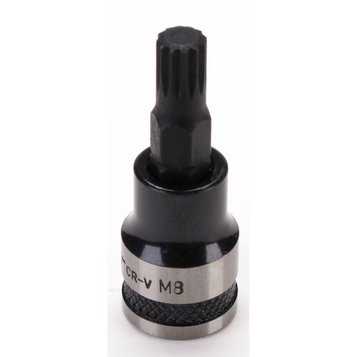 Sealey Spline Socket Bit 3/8"Sq Drive M8 (Black Series)