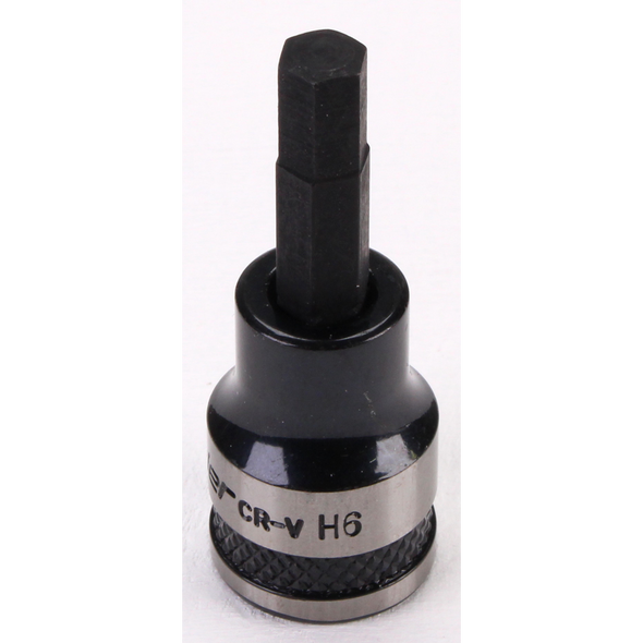 Sealey Hex Socket Bit 3/8"Sq Drive 6mm (Black Series)