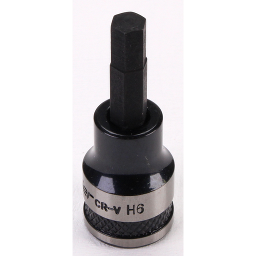 Sealey Hex Socket Bit 3/8"Sq Drive 6mm (Black Series)