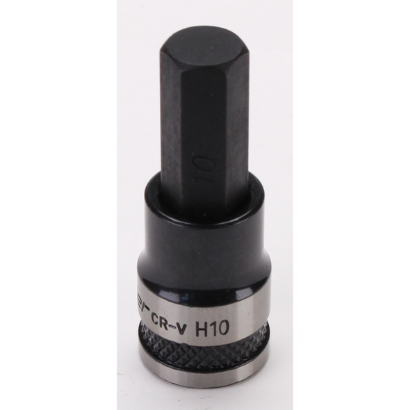 Sealey Hex Socket Bit 3/8"Sq Drive 10mm (Black Series)