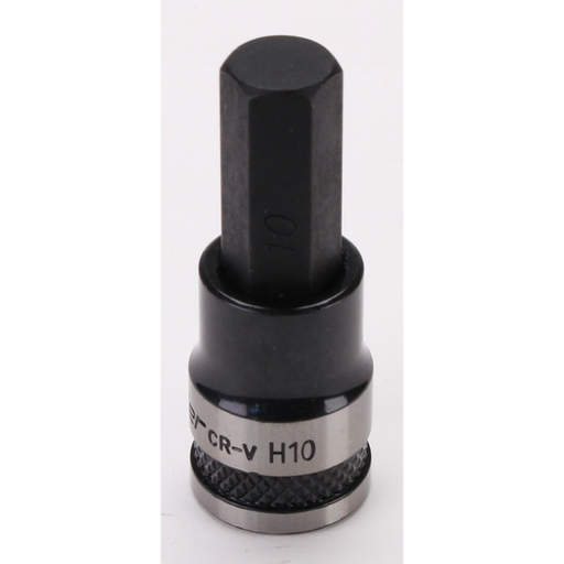 Sealey Hex Socket Bit 3/8"Sq Drive 10mm (Black Series)
