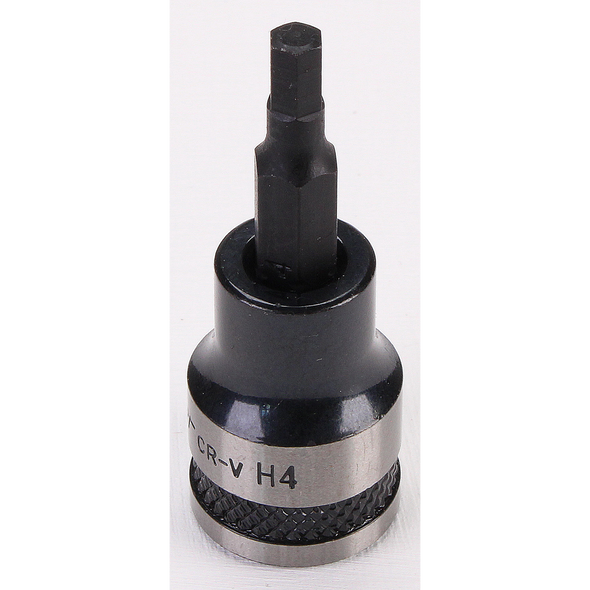 Sealey Hex Key Socket Bit 3/8"Dr 4mm (Black Series)