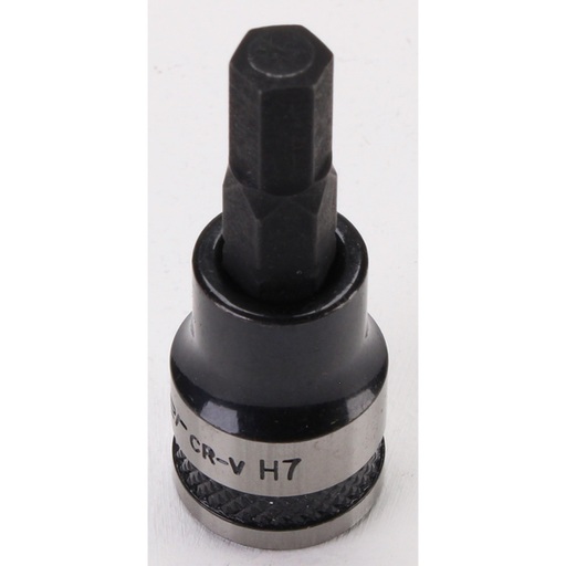 Sealey Hex Key Socket Bit 3/8"Dr 7mm (Black Series)