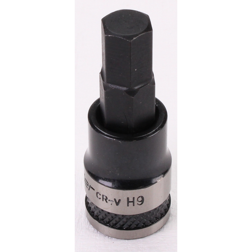 Sealey Hex Key Socket Bit 3/8"Dr 9mm (Black Series)