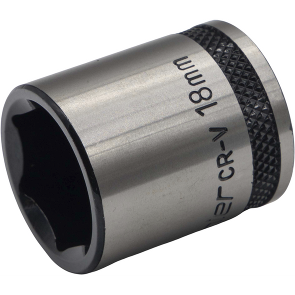 Sealey 3/8"Dr Socket 18mm (Black Series)