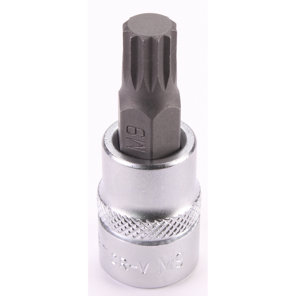 Sealey 3/8"Dr Spline Socket Bit M9 48mmL