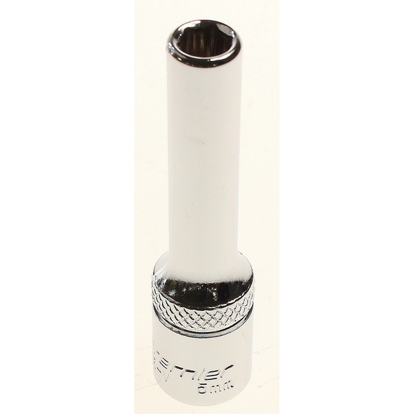 Sealey Deep socket 1/4" dr. 5mm 6pt (mirror/knurl)