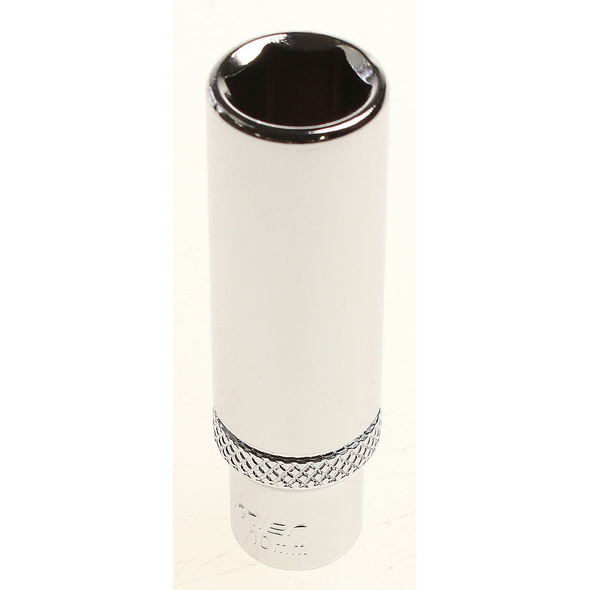 Sealey Deep socket 1/4" dr. 10mm 6pt (mirror/knurl)