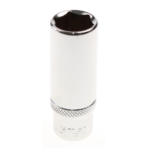 Sealey Deep socket 1/4" dr. 13mm 6pt (mirror/knurl)