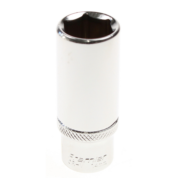 Sealey Deep socket 1/4" dr. 14mm 6pt (mirror/knurl)