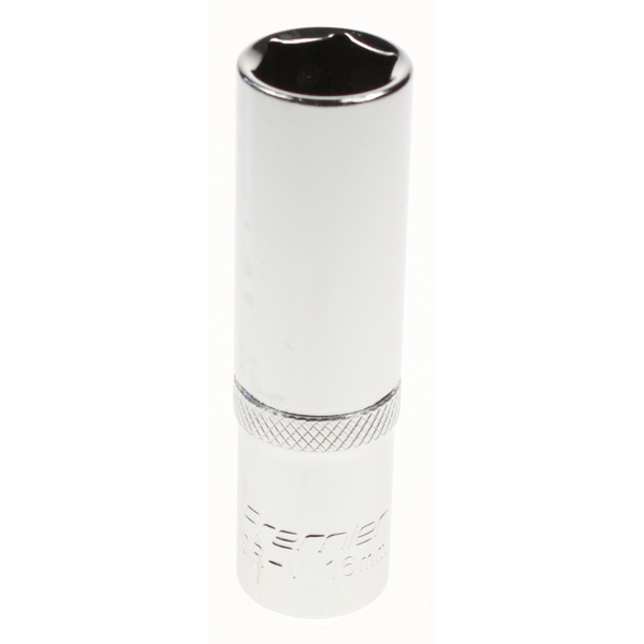 Sealey Socket 1/2"dr 16mm 'deep' (6pt)