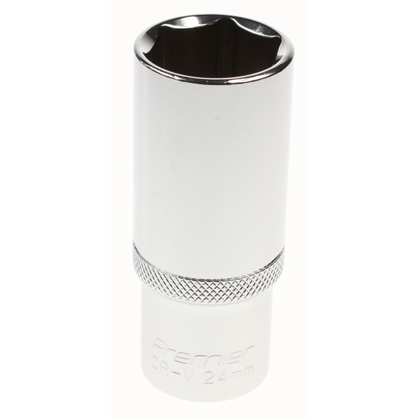 Sealey Socket 1/2"dr 24mm 'deep' (6pt)