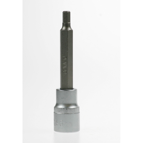 Sealey Hex socket bit 1/2d 6mm (110mm long)