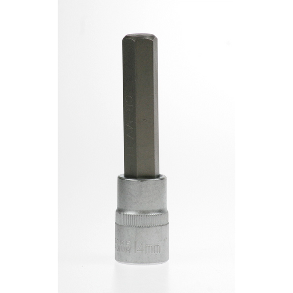 Sealey Hex socket bit 1/2d 14mm (110mm long)