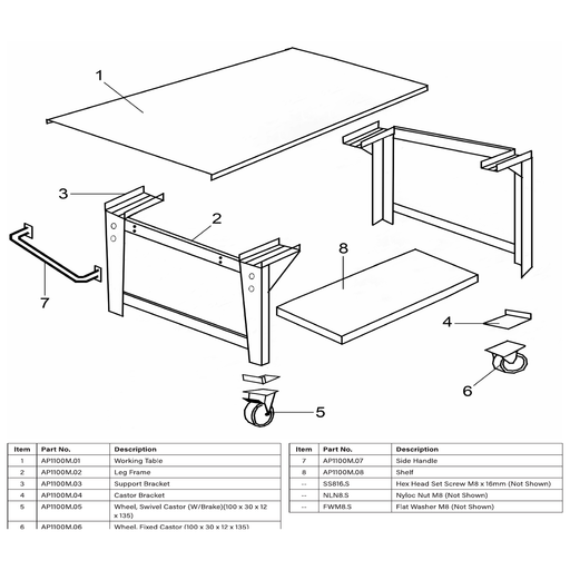 Sealey Working table