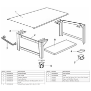 Sealey Wheel,castor (w/brake)(100x11x31x135)