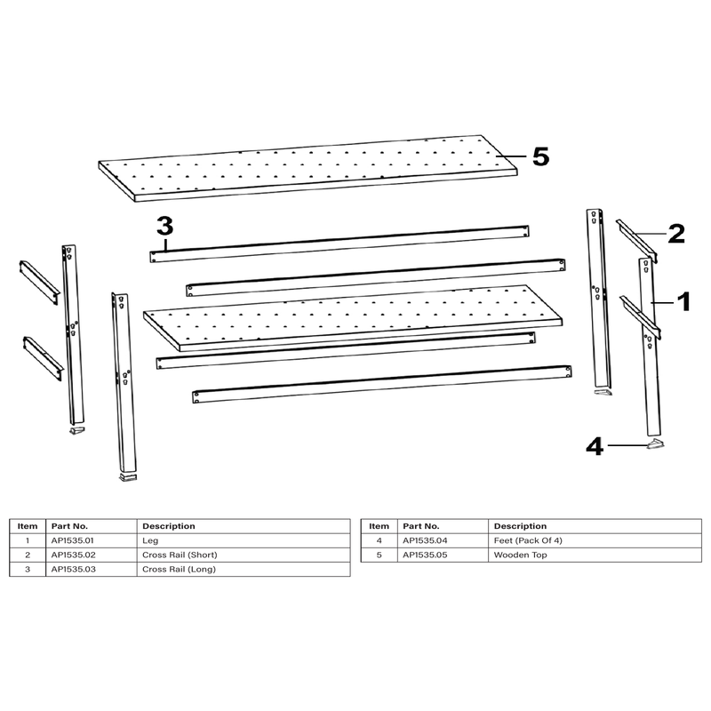 Sealey Wooden top