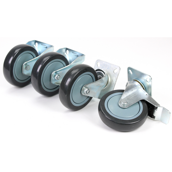 Sealey Wheel kit (set of 4 castors)(124x30x157)