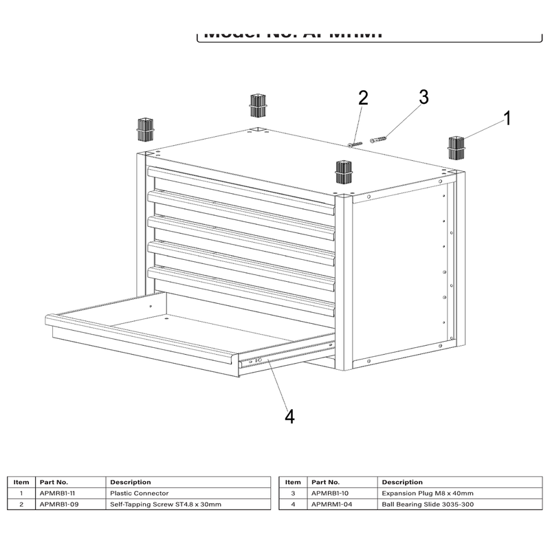Sealey Ball Bearing Slide 3035-300