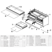 Sealey Drawer Liner 1442 x 545mm