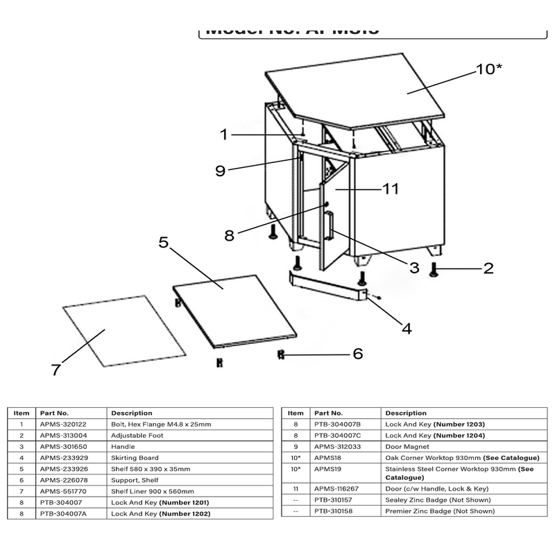 Sealey Shelf 580x390x35